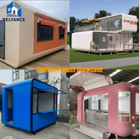 Maison conteneur modulaire pliable directe usine 40 pieds avec panneaux muraux isolés, pour stockage, kiosque à café préfabriqué et bureau