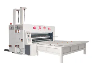 Impression automatique à grande vitesse de carton ondulé de ZHENHUA rainurant la machine de découpe rotatoire Chine pour des machines de carton de boîte