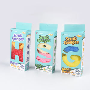 Gran oferta, depuradores de lana ecológicos de diseño personalizado multifuncional, <span class=keywords><strong>esponja</strong></span> de cara feliz, <span class=keywords><strong>esponja</strong></span> de flores para Cocina - Product Image 6