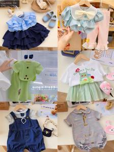 Children's Clothing Sets Summer Outfits Unisex Mixed Size Floral Animal Print Tops Shorts Dresses Ready Ship - Product Image 6