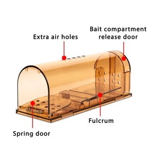 Piège à souris en plastique de haute qualité pour le contrôle des rongeurs, piège à souris humain pour la maison - Product Image 2