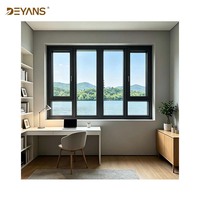 Ventana Corredera de Aluminio Antioxidante Sin Malla para Balcón Exterior