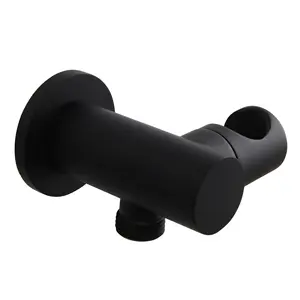 Adjustable Angle Handheld Shower Head Bracket Matte Black Wall Mount Holder Bathroom Shower Bracket