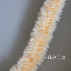 Maruko-chan Limpiapipas de Hilo Hechos a Mano de 15mm, Tiras de Pelo de Conejo Extra Gruesas y Densas, para Manualidades DIY de Cachorros, Xiaohongshu (Libro Rojo Pequeño) - Product Image 2
