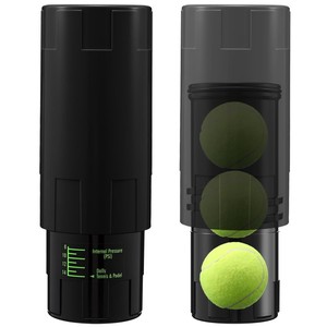 Contenedor Presurizador de Pelotas de <span class=keywords><strong>Tenis</strong></span>, 14 PSI, Reutilizable, Guarda 3 Pelotas, Mantiene el Rebote, Duradero y Ligero - Product Image 1