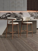 Chaises de bar en bois massif de designer italien, tabourets de comptoir modernes et minimalistes, tabourets de bar pour la maison, l'îlot de cuisine, le restaurant, le pub