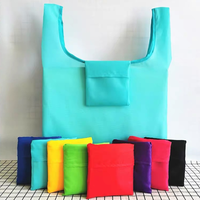 Nouveaux sacs de courses portables personnalisés avec logo, sacs de courses recyclables pour les courses, sacs de courses pliables extra-larges en nylon et polyester