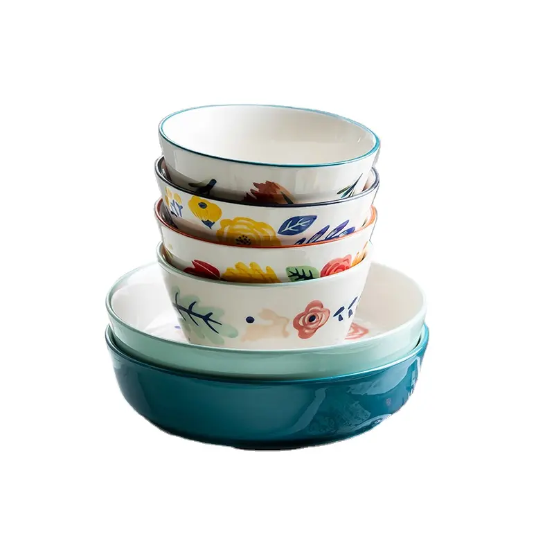 Personalizado elegante de China personalizado italiano al por mayor de lujo plato de porcelana cerámica vajilla juego de cena
