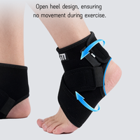 Attelle de cheville personnalisée XM Sports à talon ouvert, enveloppement de compression réglable avec protection pour la course, le basketball, le fitness, unisexe