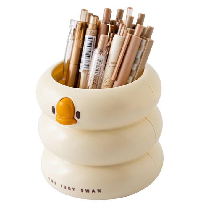 Bamboo Pencil Holder Eco-Friendly Desk Organizer