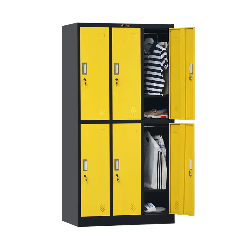 6 דלת שחור מסגרת צהוב עם מפתח מנעול תחת המיטה <span class=keywords><strong>הלבשה</strong></span>