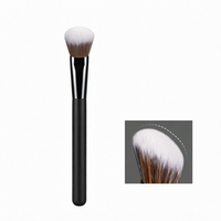 Pinceau Fond de Teint Plat, Pinceau Contour et Ombre à Paupières, Pinceau de Maquillage pour Teint et Contour du Visage, Logo Personnalisable