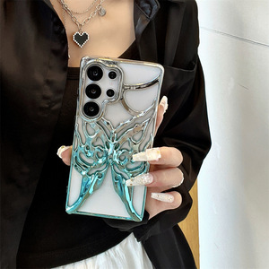 เคสมือถือลายผีเสื้อแบบกลวงสำหรับ <span class=keywords><strong>Samsung</strong></span> A32 <span class=keywords><strong>S32</strong></span>เคสโทรศัพท์ดีไซน์ A56ด้วยไฟฟ้า A55 10C - Product Image 6