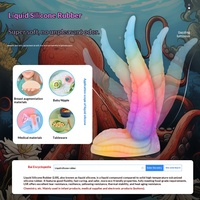 Plug anal en silicone en forme de queue de pieuvre avec ventouse, étanche, jouet sexuel pour adultes (hommes et femmes)