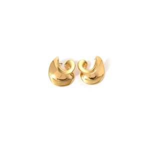 ต่างหูแฟชั่นแบบติดหู ชุบทอง PVD สแตนเลสสตีล 316L ทนทาน ดีไซน์ทันสมัย - Product Image 1