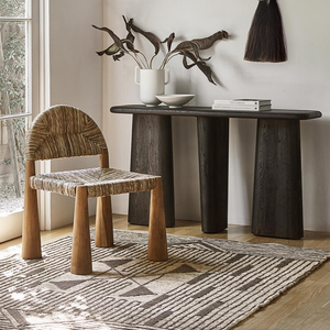 Chaise en bois massif Wabi-sabi, design rétro, chaise de salle à manger pour maison d'hôtes, restaurant, chaise d'appoint <span class=keywords><strong>Heidi</strong></span> - Product Image 2