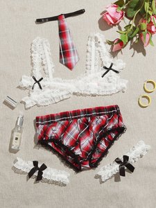 Tenue de femme de chambre sexy en tissu brodé écologique, taille unique, ODM - Product Image 4