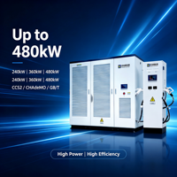 Nouvelle station de recharge DC pour véhicules électriques, haute performance, 240/360/480 kW, avec 4 pistolets et une efficacité élevée, pour les dépôts de flottes de bus