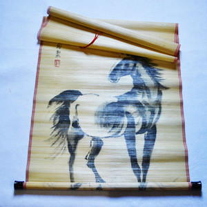 Bamboo Tiger Painting Handmade Art Decor For Home Gift Collectible ZLH-005 - Product Image 3