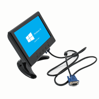 Monitor LED de Tamaño Mini, Pantalla LCD TFT a Color de 7 Pulgadas, Monitor de Cámara de Visión Trasera para Automóvil o Autobús