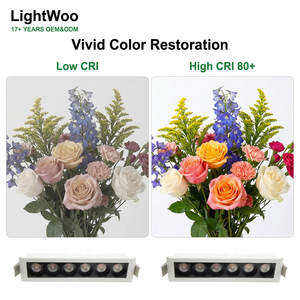Lámpara de Techo LED Moderna con Rejilla, 5CCT Seleccionables, Acabado Blanco, para Oficina, Banco, Recepción, Muestra Gratis Disponible Ahora - Product Image 4