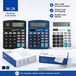 <span class=keywords><strong>Calculadora</strong></span> Básica M-28 de 12 Dígitos <span class=keywords><strong>con</strong></span> Pantalla Grande, Doble Alimentación Solar y por Batería, Función de Porcentaje y Raíz <span class=keywords><strong>Cuadrada</strong></span>, Ideal para Estudiantes y Promociones Escolares - Product Image 2