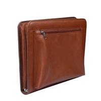 Organiseur de portefeuille en cuir de conception la plus récente pour tablette/carte et porte-stylo, portefeuille avec fermeture éclair