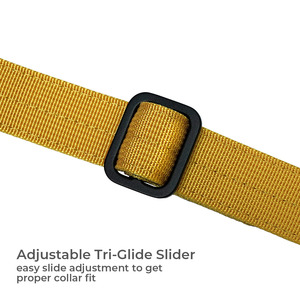 Collier tactique réglable pour chien en nylon avec boucle à dégagement rapide en métal et anneau en D pour l'entraînement en extérieur - Product Image 4
