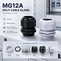 MG Metric Thread Kabel verschraubungen Split Typ Nylon Wasserdicht Reichweite 4 ~ 50mm OEM Support MG12 MG16 MG20 MG25 MG32 MG40 MG50 MG63