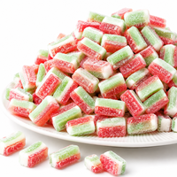 Bonbons Gélifiés Pastèque Saveur Fruitée Acidulée Douce Halal Vente en Gros Personnalisée OEM Marque Privée TIK TOK En Vrac