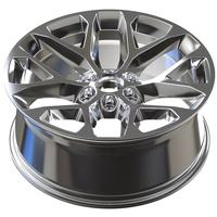 Jantes en alliage forgées à six trous, finition argent poli, design Deep Dish Mesh, 17-24 pouces, 6x139.7 6x135, nouvelle collection de luxe sur mesure pour F150 SUV
