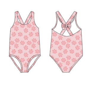 Maillots <span class=keywords><strong>de</strong></span> <span class=keywords><strong>bain</strong></span> <span class=keywords><strong>de</strong></span> plage en gros pour adolescentes, production en masse, avec imprimé floral hawaïen, sans manches, pour filles <span class=keywords><strong>de</strong></span> 0 à 16 <span class=keywords><strong>ans</strong></span>, bikini - Product Image 4