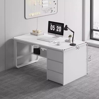 Poste de travail modulaire 4-6 places pour bureau ouvert, avec chaises, tables, tiroirs et cloisons de bureau