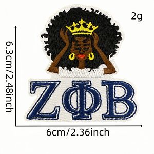 Parches Bordados <span class=keywords><strong>de</strong></span> la Serie Azul, Decoración <span class=keywords><strong>de</strong></span> Hermandad, Insignias Bordadas, Accesorios <span class=keywords><strong>de</strong></span> Ropa, Parches Termoadhesivos para Tela - Product Image 5