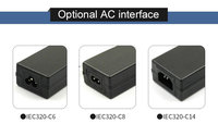 Adaptateur secteur 24V 3A certifié CE FCC GS, entrée 100-240V, sortie DC pour PC de bureau, câble 6,3 mm 3 m, lumière LED, garantie 3 ans