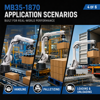 MB35-1870 Brazo Robótico Industrial de 6 Ejes, Soldador Láser Maxpower para Producción Automática y Manipulación de Metales Pesados