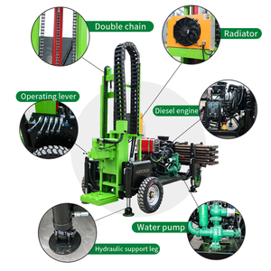 35 кВт колесная дизельная буровая установка для бурения скважин передвижная буровая машина для разведки подземных вод - Product Image 3