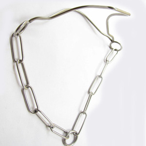 <span class=keywords><strong>Collar</strong></span> de Adiestramiento para Perros de Acero Inoxidable, Estilo Chino, Patrón Monocromático, Cadena para Exhibición en Competencias, para Uso en Arenas - Product Image 3