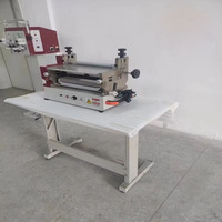 Machine de laminage de ceintures en cuir entièrement automatique sur mesure de 500 mm, machine de laminage de haute qualité avec revêtement intérieur en caoutchouc blanc