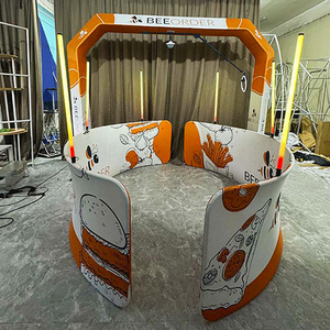 เครื่องบูธถ่ายรูป360ไฟ LED เปลี่ยนสีได้ใช้แบตเตอรี่สำหรับงานปาร์ตี้ - Product Image 6