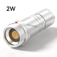 Connecteur robotisé étanche IP68 pour applications en haute mer (600 m), câble d'extension de couplage série 2W à 2-32 broches, prise sans PVG, haute pression 60 bars