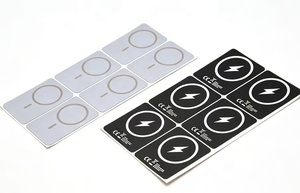 Autocollant personnalisé en sérigraphie sur PET/PC, découpé sur mesure, pour panneau avant de chargeur sans fil, étiquette autocollante - Product Image 2
