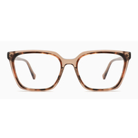Vente en gros de lunettes optiques œil de chat de haute qualité montures acétate biodégradable temple métallique filtre à lumière bleue lecture stock prêt
