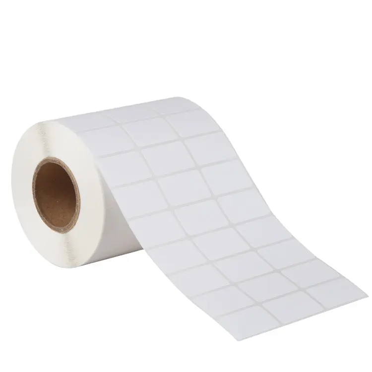 Selbst Klebstoff Glänzend Weißen Polyester Etiketten Thermische Transfer PP Etiketten