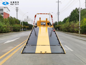 DongFeng 4*2 Diesel demolitore camion da traino di grande capacità di alta qualità Rollback alta qualità pesante carro attrezzi letto nuovo di zecca - Product Image 5