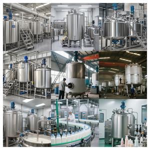 Machine de mélange de liquides pour la fabrication de cosmétiques, en acier inoxydable, contrôlée par PLC, avec écran tactile, pour le traitement chimique automatique - Product Image 5