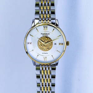 1Customized Luxury Stainless Steel Miyota <b>Automatic</b> Mechanical Water Resistant <b>Chronograph</b> Men's Watch Pointer Dial 20mm Band - Product Image 4