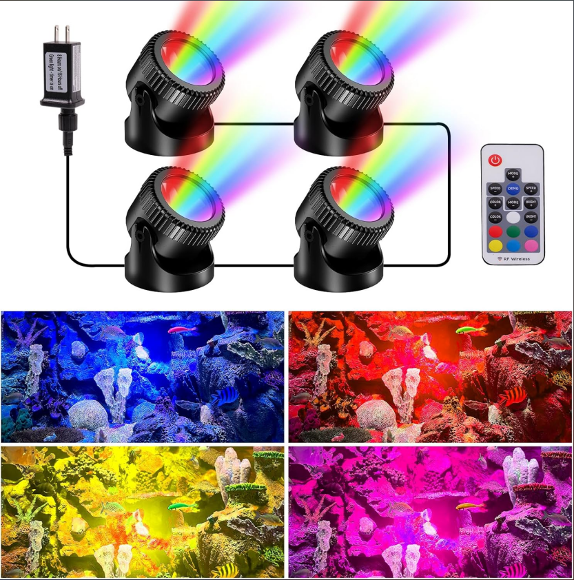 Lampe frontale RGB 4 - Prises européennes