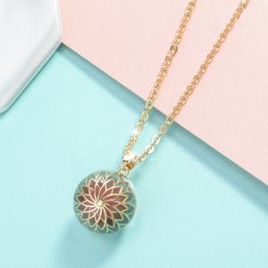 Boule d'harmonie d'ange en plaqué or, carillon <span class=keywords><strong>de</strong></span> <span class=keywords><strong>grossesse</strong></span> <span class=keywords><strong>Bola</strong></span>, pendentif pour nouveau-né - Product Image 2