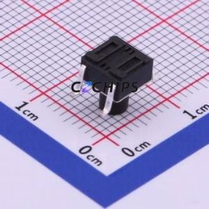 TS-1095E-A8B3-D2 Tactile Switch SMD-4P,6x6mm Switch Single Pole Single Throw Round Button 2.5N Vertical Mount - Product Image 2